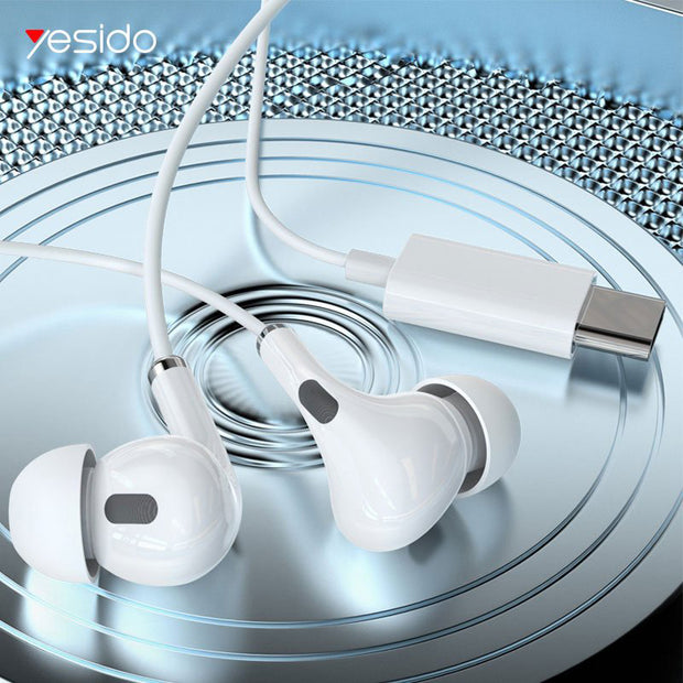 Yesido Type-C Noise Cancelling Sensitivity Wired Sport
