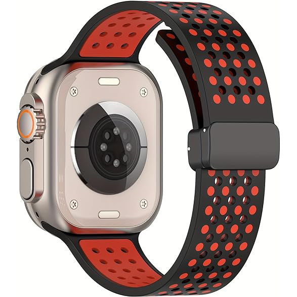 Magnetic Silicone Breathable Strap for Apple Watch - iCase Stores