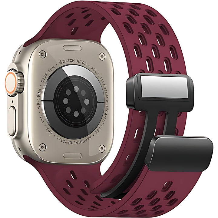 Soft Silicone Magnetic Buckle Breathable Sport For Apple Watch - iCase Stores