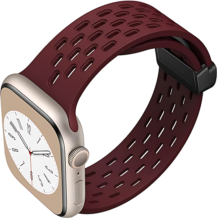 Soft Silicone Magnetic Buckle Breathable Sport For Apple Watch - iCase Stores