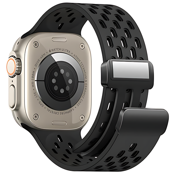 Soft Silicone Magnetic Buckle Breathable Sport For Apple Watch - iCase Stores