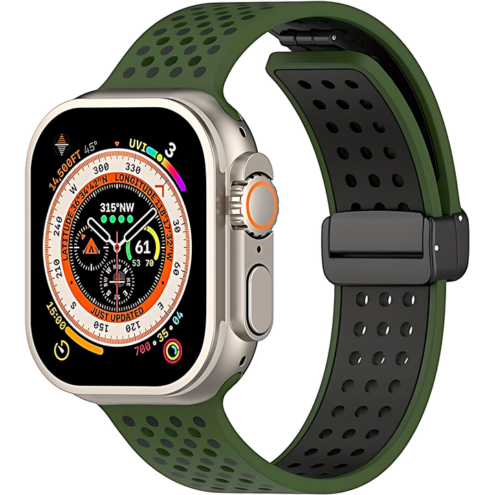 Magnetic Silicone Breathable Strap for Apple Watch - iCase Stores
