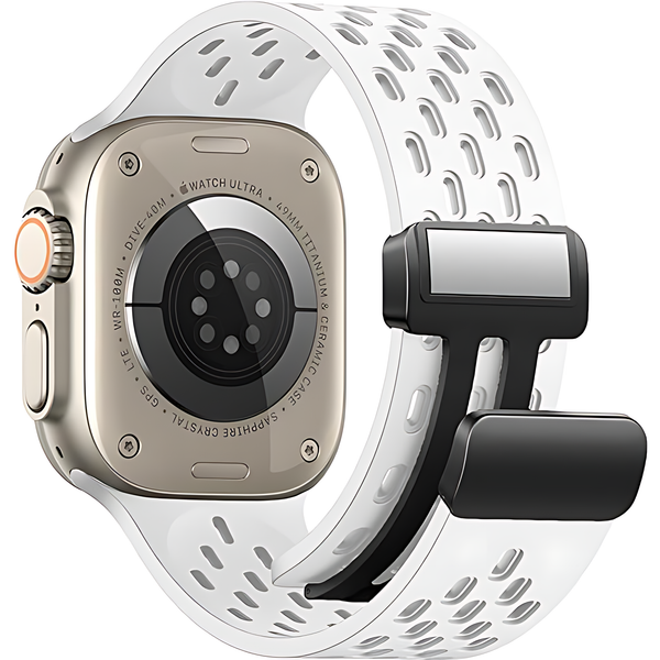 Soft Silicone Magnetic Buckle Breathable Sport For Apple Watch - iCase Stores