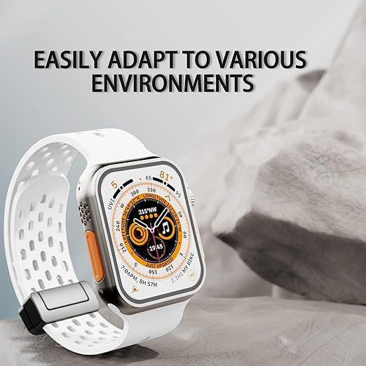 Soft Silicone Magnetic Buckle Breathable Sport For Apple Watch - iCase Stores