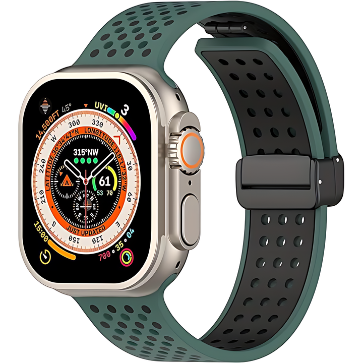 Magnetic Silicone Breathable Strap for Apple Watch - iCase Stores