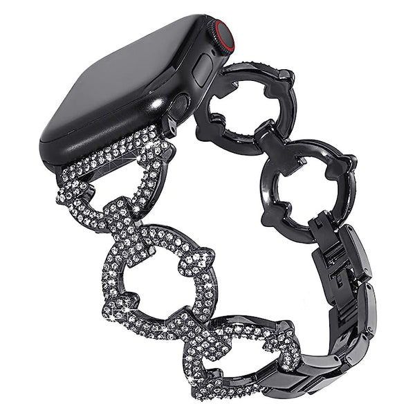 Jewelry Metal with Bling Diamond Rhinestone Strap for Apple Watch - iCase Stores