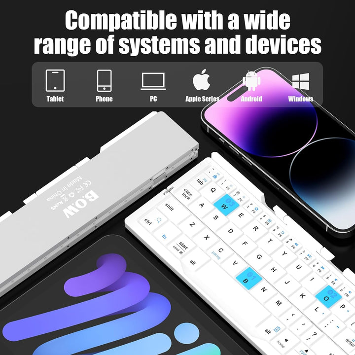 Mini Foldable Rechargeable Bluetooth Keyboard - iCase Stores