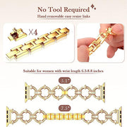Jewelry Metal with Bling Diamond Rhinestone Strap for Apple Watch