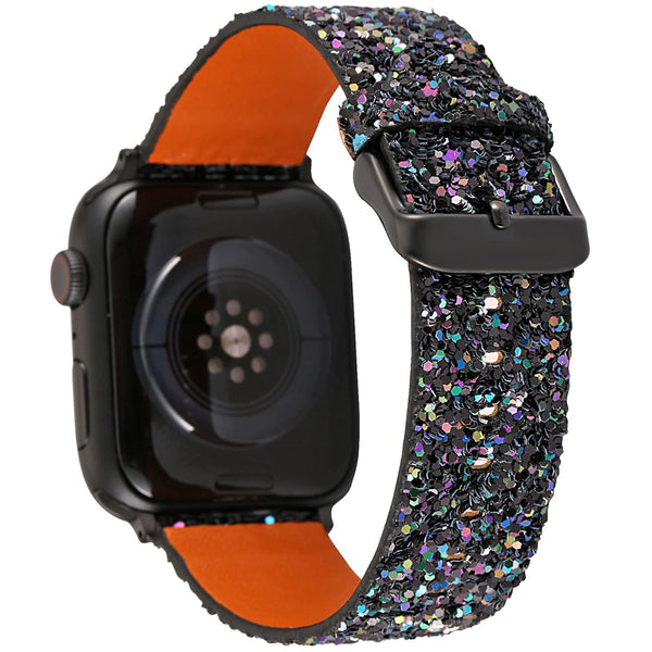 Leather Luxury Shiny Sparkle Strap for Apple Watch