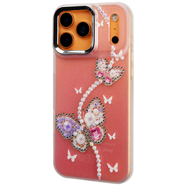 Luxury Crystal Butterfly Glitter Case