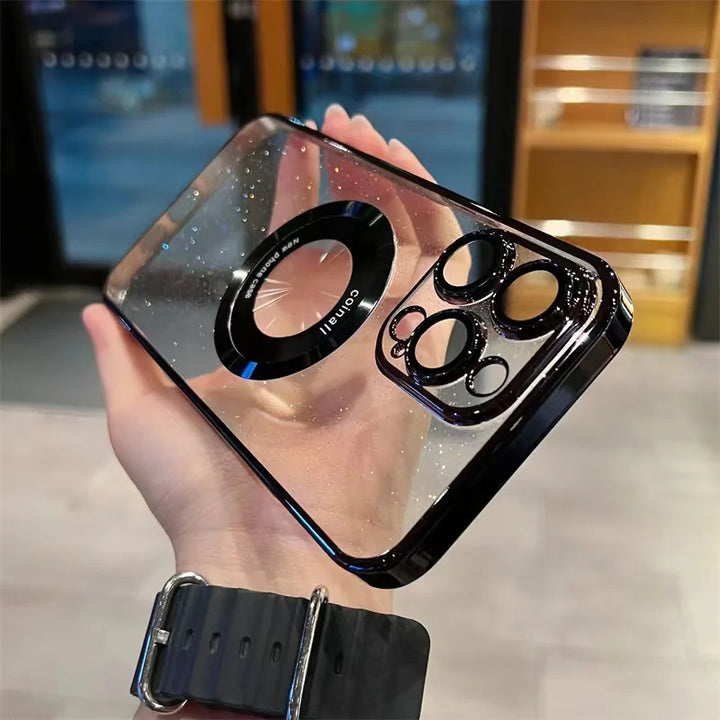 Luxury Glitter Transparent MagSafe Case - iCase Stores