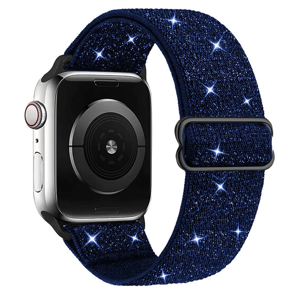 Glitter Adjustable Nylon Bracelet Band For Apple Watch - iCase Stores