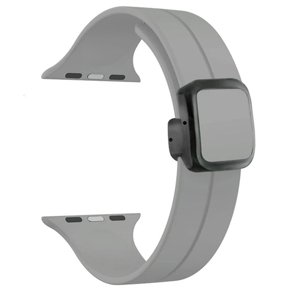 Magnetic Silicone Folding Buckle Band For Apple Watch - iCase Stores