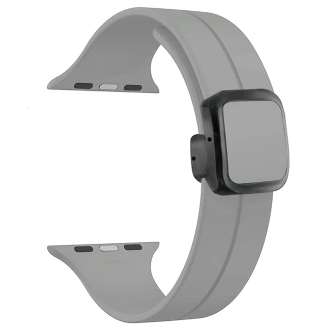 Magnetic Silicone Folding Buckle Band For Apple Watch - iCase Stores