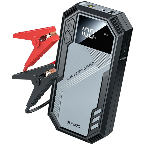 Yesido 6000mAh Car Jump Starter with Emergency Flashlight & Power Bank