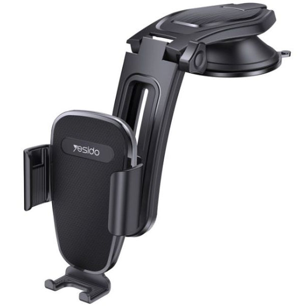 Yesido C130 Suction Cup Car Phone Holder with Adjustable Arm for Dashboard & Windshield