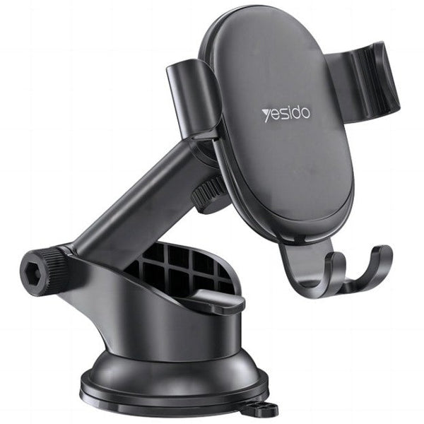 Yesido C120 360° Gravity Sensor Car Phone Holder – Adjustable Dashboard Mount with Aluminum Alloy Build