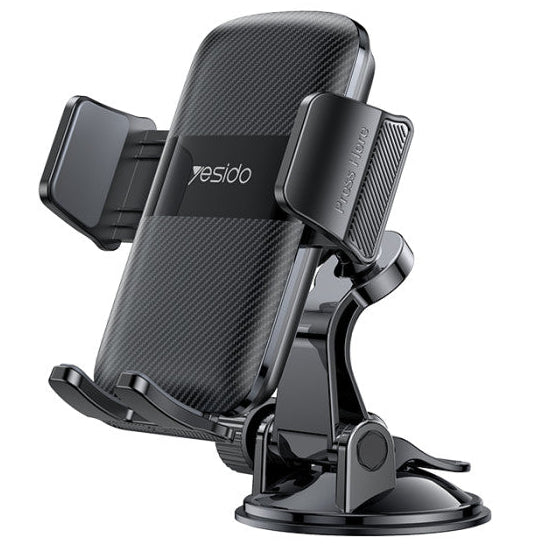 Yesido C175 Mini Suction Cup Car Phone Holder with 360° Rotation and One-Touch Auto Clip