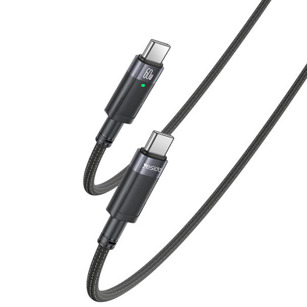 Yesido 60W Type-C to Type-C Auto Disconnect Fast Charging Cable