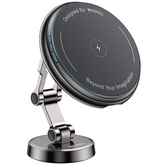 Yesido 15W Magnetic Wireless Car Holder with 360° Rotation