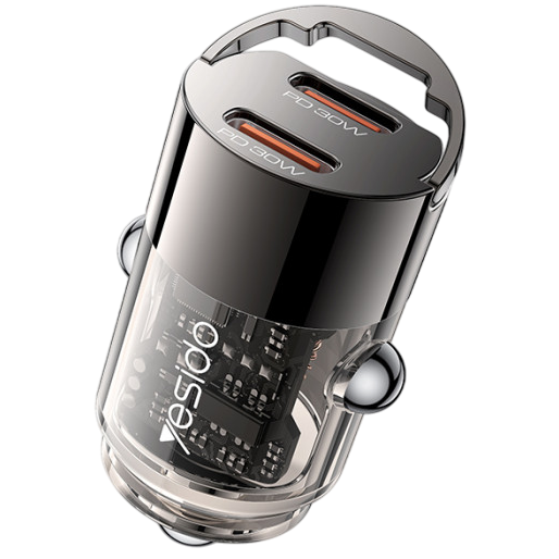 Yesido 30W Fast Charging Mini Hidden Dual Port Car Charger
