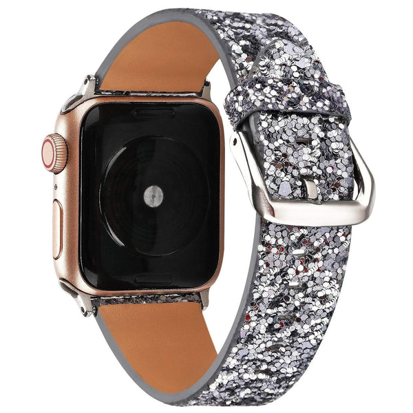 Leather Luxury Shiny Sparkle Strap for Apple Watch