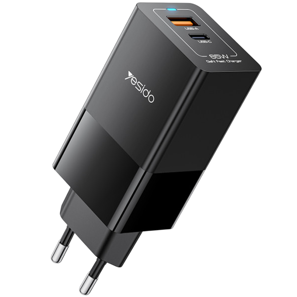 Yesido 65W GaN Fast Charger with PD & QC Dual Output