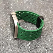 Soft Silicone Magnetic Buckle Breathable Sport For Apple Watch