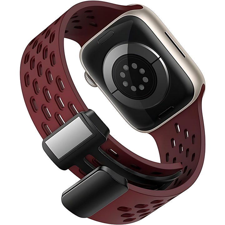 Soft Silicone Magnetic Buckle Breathable Sport For Apple Watch - iCase Stores