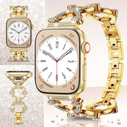 Jewelry Metal with Bling Diamond Rhinestone Strap for Apple Watch - iCase Stores