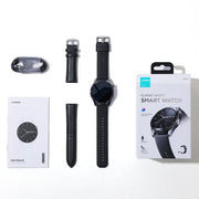 JOYROOM Classic Waterproof IP68 Classic Series Smart Watch (Make/Answer Call) With Leather Straps