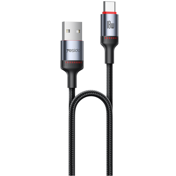 Yesido CA130C 2M USB-C to USB-C 18W Fast Charging Cable with Smart Chip