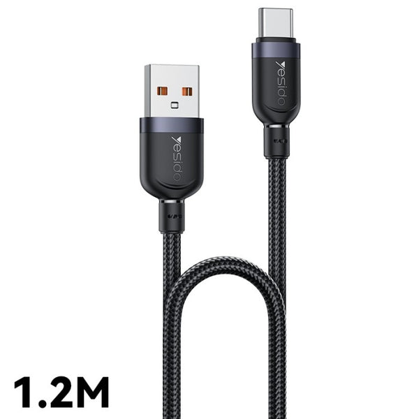 Yesido CA132C 1.2M USB to Type-C 18W Fast Charging Braided Cable