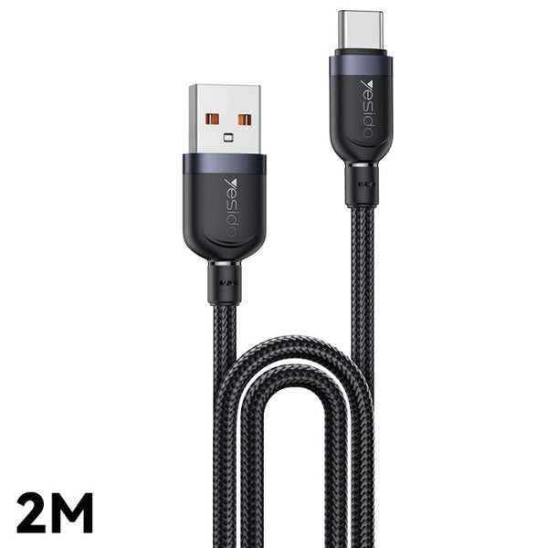 Yesido CA133C 2M Nylon Braided USB-C to USB-C 18W Fast Charging Cable