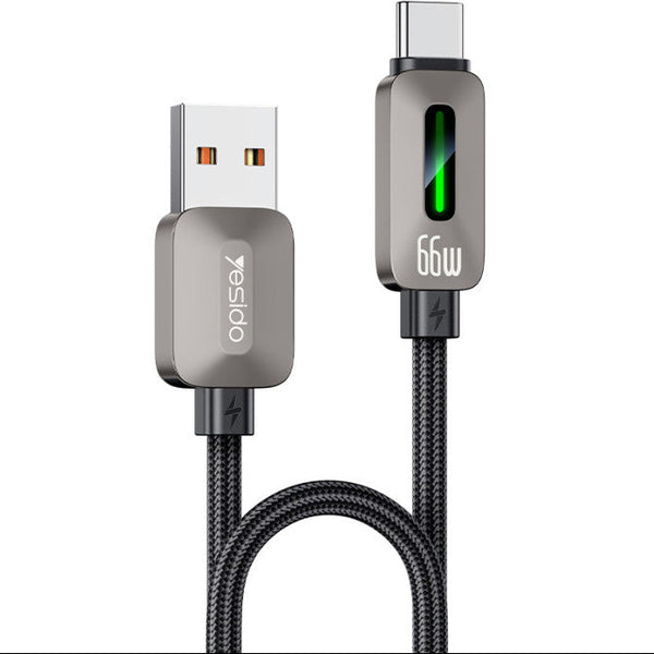 Yesido CA137C High-Speed 66W USB to Type-C Braided Fast Charging Cable