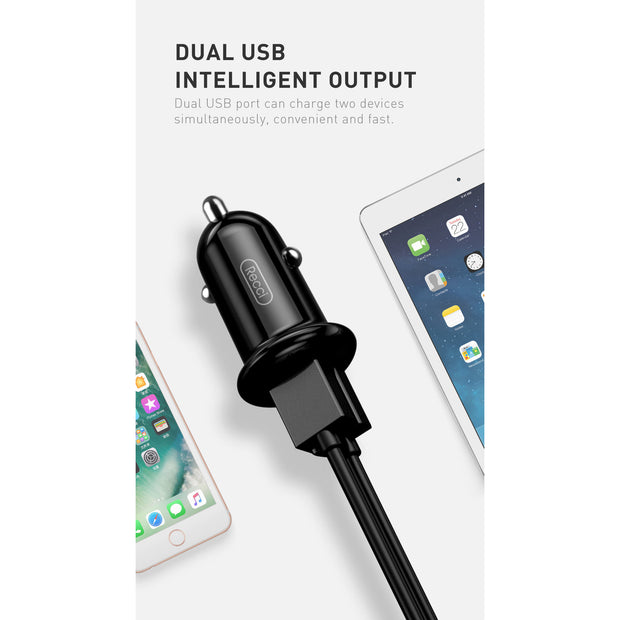 Recci Mushroom Dual ports Car Charger