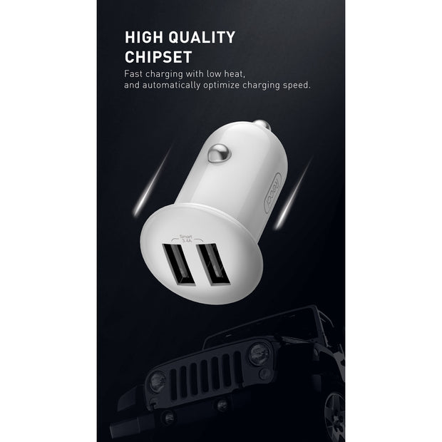 Recci Mushroom Dual ports Car Charger