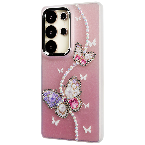 Luxury Crystal Butterfly Glitter Case for Samsung