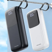 Awei Power Bank Fast Charging with Built-in Cable LED Power Display Battery 20000mAh