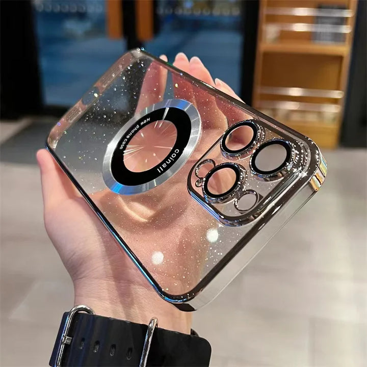 Luxury Glitter Transparent MagSafe Case - iCase Stores