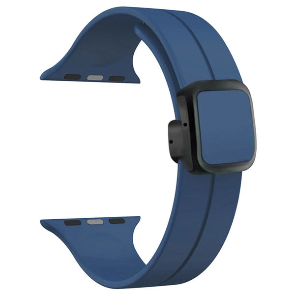 Magnetic Silicone Folding Buckle Band For Apple Watch - iCase Stores