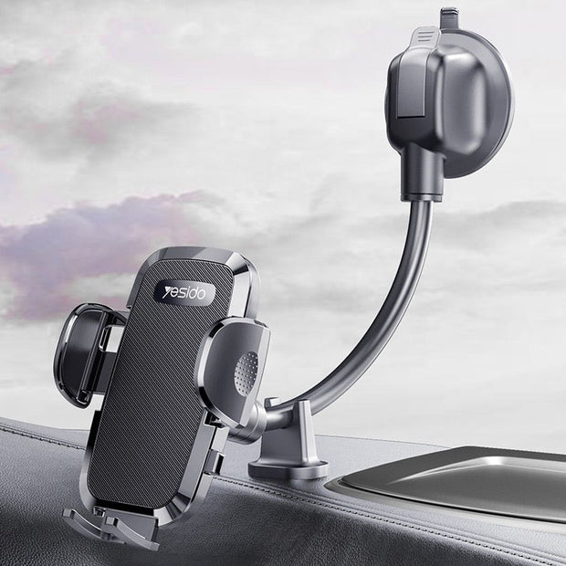 Yesido Dashboard Flexible Adjustable Arm Gooseneck Car Suction Cup Mobile Phone Holder
