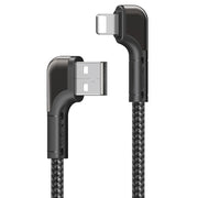 Yesido Dual Right Angle Lightning Data Cable 1.2M