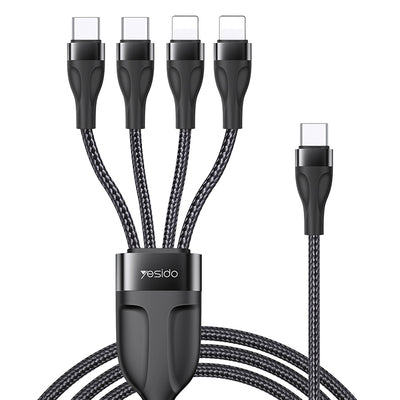 Yesido 4 In 1 Type-C to 4 Ports Charging Cable 4A