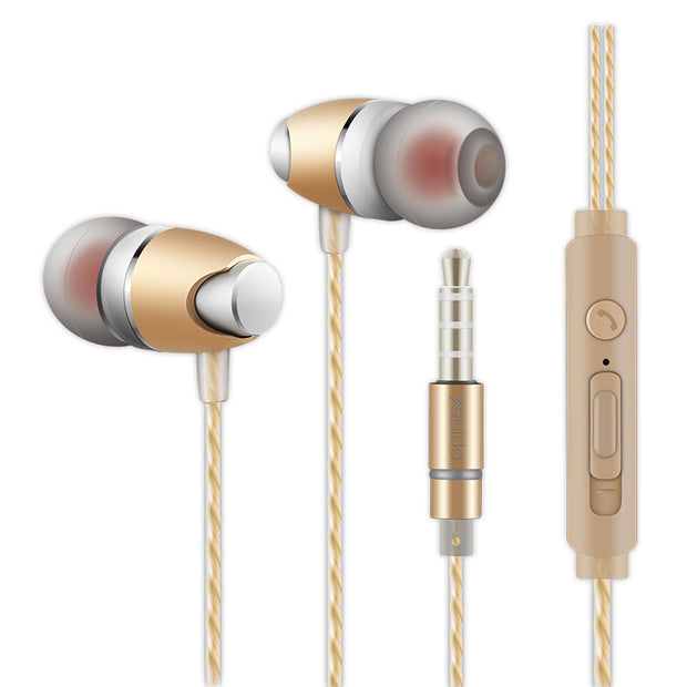 Yesido Metal Personality Earphone Universal Wire Control With Mic