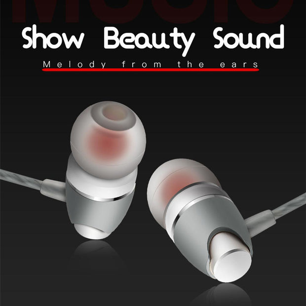 Yesido Metal Personality Earphone Universal Wire Control With Mic