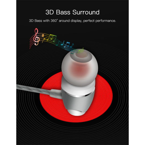 Yesido Metal Personality Earphone Universal Wire Control With Mic