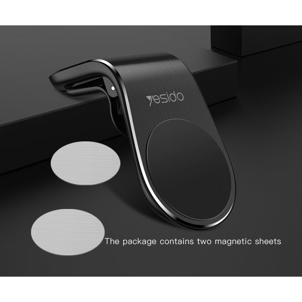Yesido Magnetic L- Shape Air Vent Clip Car Holder