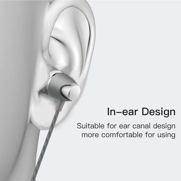 Yesido Metal Personality Earphone Universal Wire Control With Mic