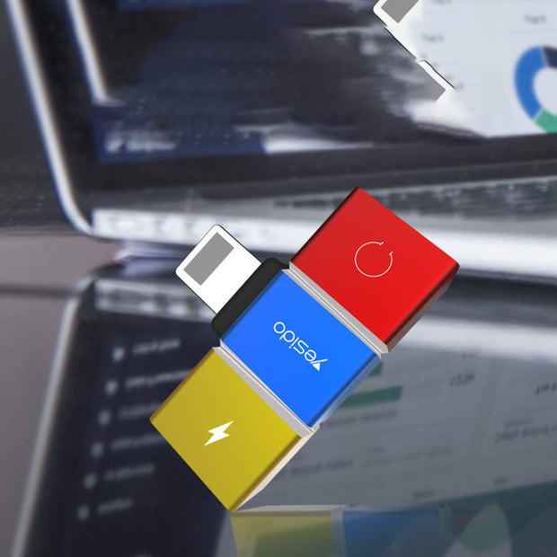 Yesido Lightning To Dual Lightning Audio Adapter Converter